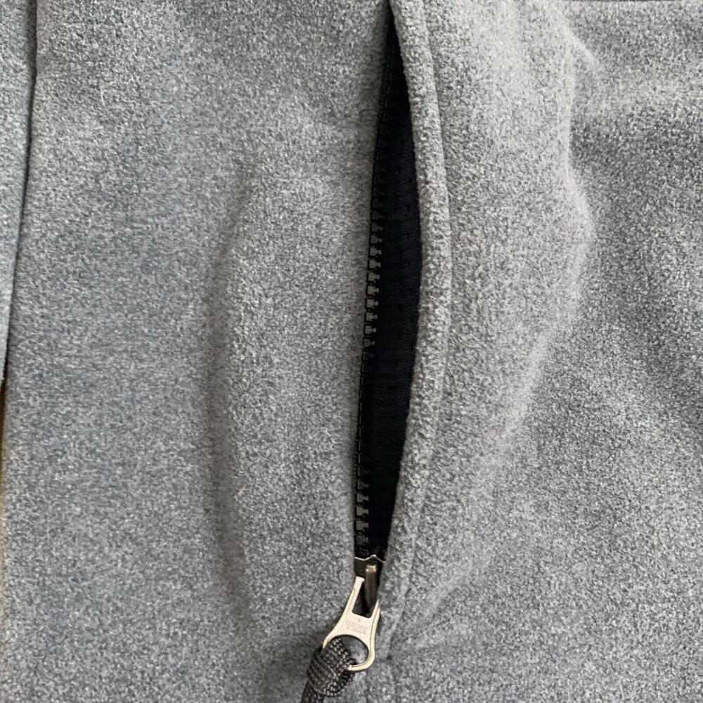 LL Bean Jacket Womens Medium Gray Sweater Fleece Full Zip Pockets Outdoo… - Picture 4 of 8